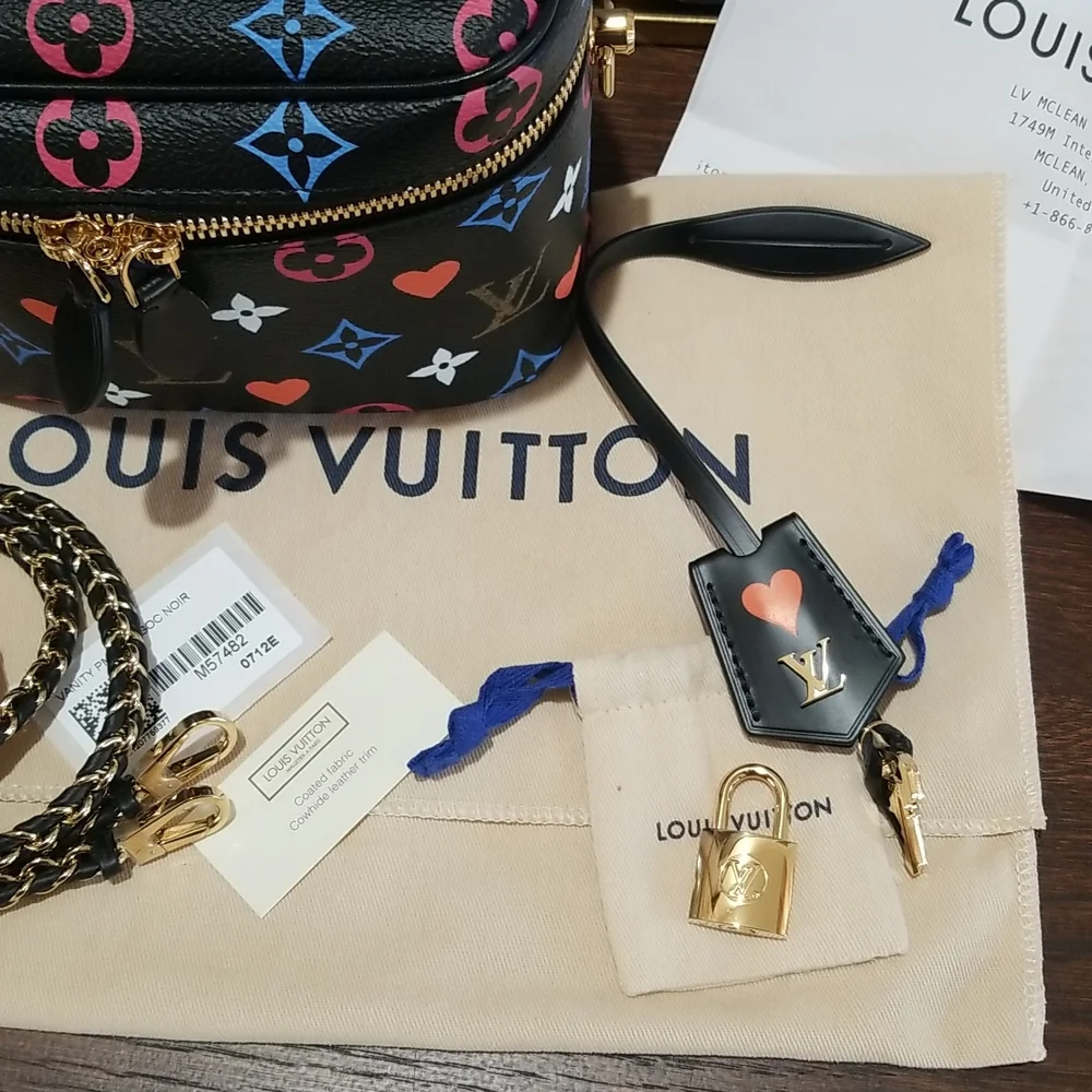 SOLD Louis Vuitton Black Game On Vanity Bag - Picture 5 of 12